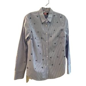 JCrew studded stones woven shirt.